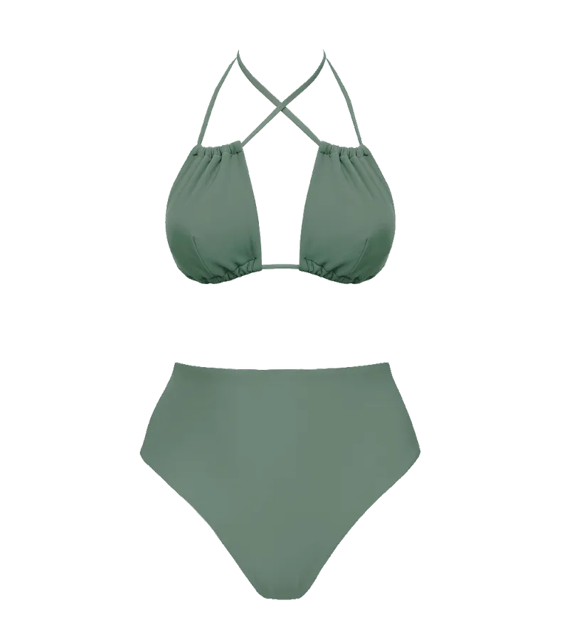 Anekdot Anekdot Damen vegan Low Versatile + Skyline High Bikini Set Sage – Produktbild 1 von 2
