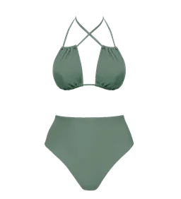 Anekdot Anekdot Damen vegan Low Versatile + Skyline High Bikini Set Sage – Produktbild 1 von 1