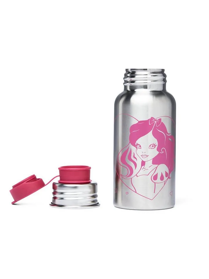 Ergobag Ergobag Trinkflasche Edelstahl Trinkflasche, auslaufsicher und kohlensäuregeeignet, Silberfarben, – Produktbild 2 von 4