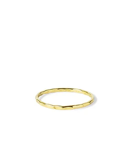 ting goods ting goods Zarter Ring gehämmert, aus Messing oder Sterling Silber – Produktbild 1 von 4