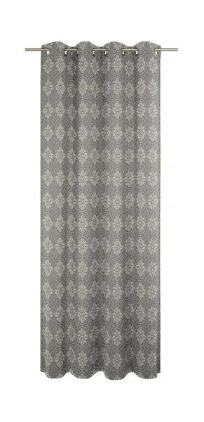 Nature by Adam Nature by Adam Vorhang aus 100% Bio-Baumwolle - Made in Germany - Romantic Puligny Light, Dunkelgrau, – Produktbild 3 von 7