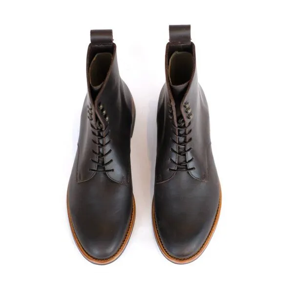 SORBAS SORBAS Welted No.7 rahmengenähte Stiefel aus Leder, Dark brown (dunkelbraun), – Produktbild 4 von 8