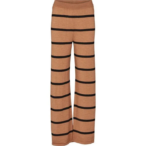Basic Apparel Basic Apparel Strickhose - Vera wide pant - aus Merinowolle, Braun (apple cinnamon), – Produktbild 1 von 1
