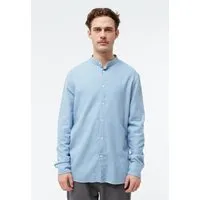 Givn Berlin Flanell Stehkragenhemd Modell: Wes, Light blue, – Produktbild 2 von 5