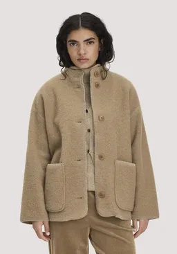 hessnatur hessnatur Wollfleece Jacke Boho Oversize aus reiner Bio-Merinowolle – Produktbild 1 von 1