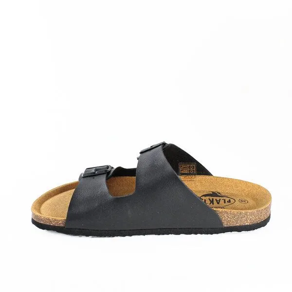 Plakton Plakton Vegane Damen Sandale BETA mit Korksohle und einstellbaren Schnallen, Schwarz, – Produktbild 4 von 4
