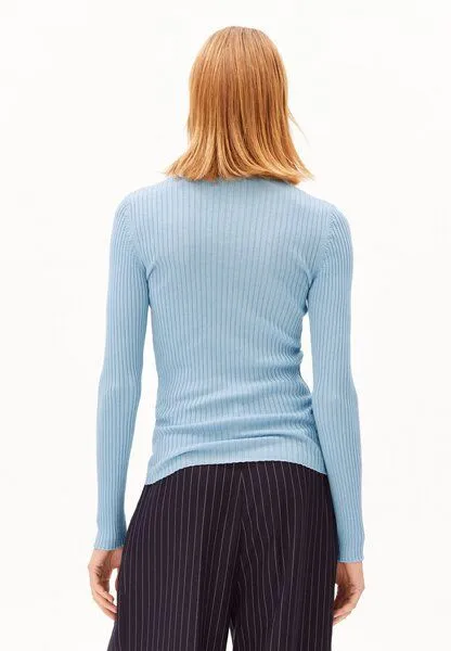 ARMEDANGELS ARMEDANGELS ALAANIA Damen Pullover Slim Fit aus Bio-Baumwolle, Blue glow, – Produktbild 2 von 4