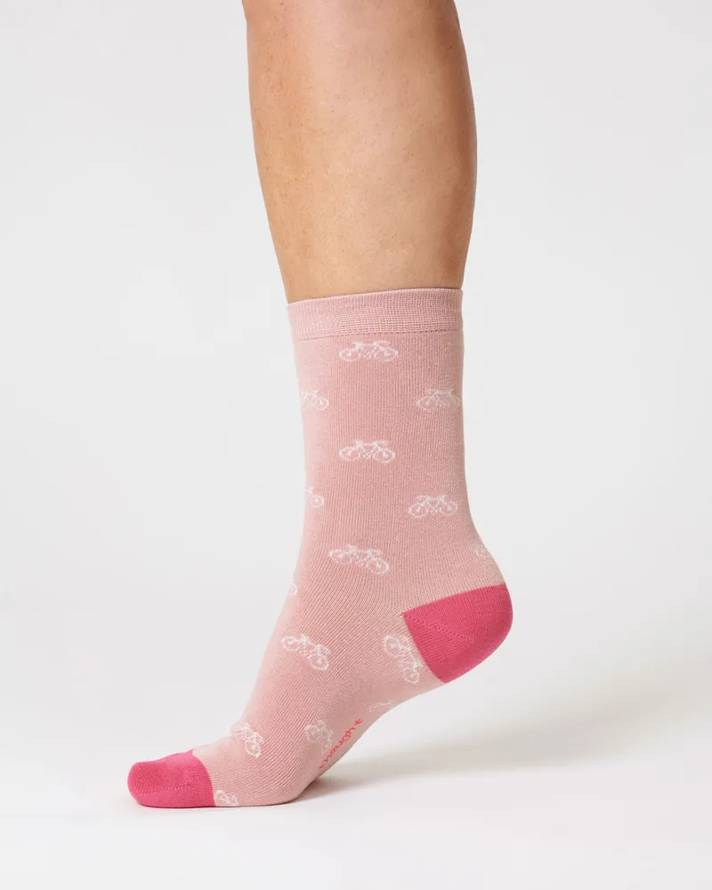 Thought Socken Modell: Fahrrad, Petal pink, – Produktbild 1 von 1