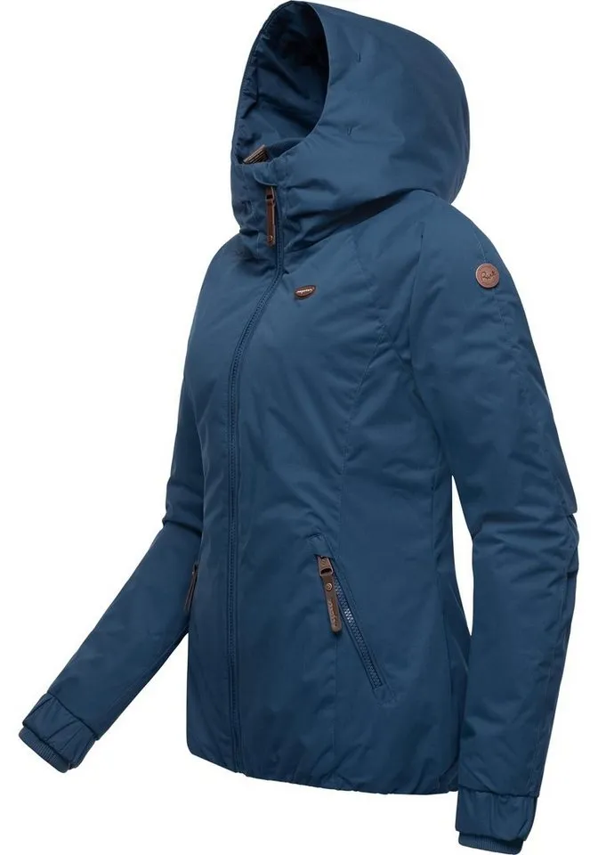 ragwear ragwear Winterjacke Dizzie Winter wasserdichte Outdoorjacke mit Kapuze für den Winter, Blau, – Produktbild 3 von 5