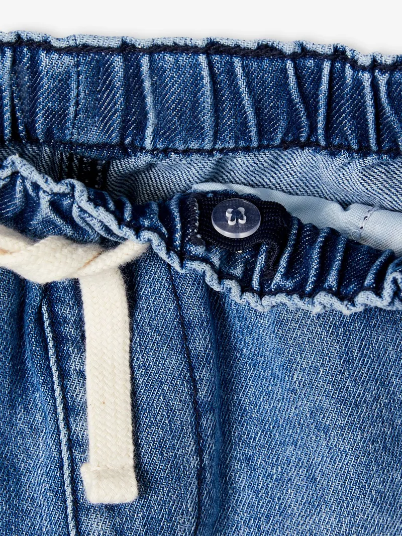 Vertbaudet Jungen Jeans-Shorts mit Dehnbund, Blue stone, – Produktbild 4 von 4