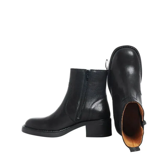 Ten Points Ten Points Zipper-Boots mit Lederfutter, Ingrid, Schwarz, – Produktbild 1 von 4