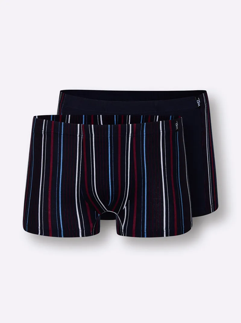 wäschepur men Pants marine + marine-gestreift, Marine + marine-gestreift, – Produktbild 2 von 2