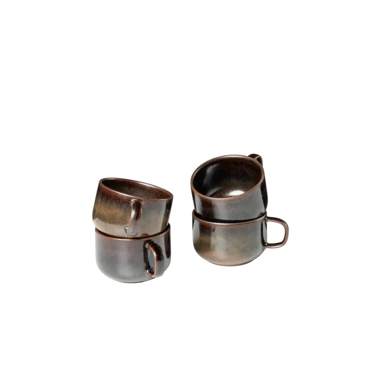 Gipfelstück Gipfelstück Glockenklang Kaffeeobertassen-Set, Steinzeug, Bronze, – Produktbild 2 von 5