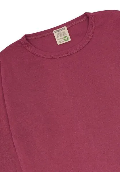 loud + proud loud + proud Kinder Shirt uni, GOTS-zertifiziert, Rouge(rosa), – Produktbild 2 von 2