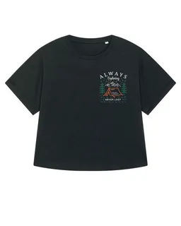 watapparel watapparel Oversize T-Shirt Frauen Always exploring never lost – Produktbild 1 von 1