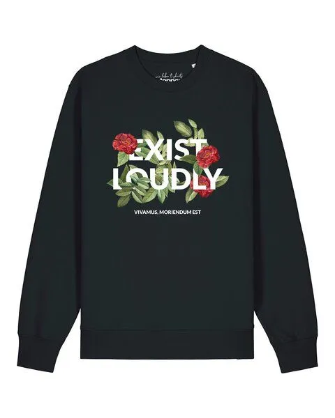 watapparel watapparel Sweatshirt Unisex Exist Loudly, Black, – Produktbild 1 von 2