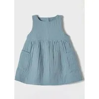 OrganicEra OrganicEra Bio Musselin ärmelloses Kleid mit Tasche – Produktbild 1 von 1