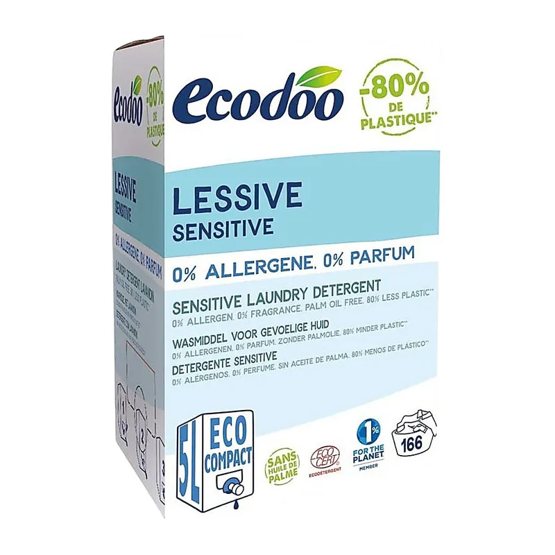 Ecodoo Ecodoo Lessive Sensitive - Hypoallergenes Waschmittel 5L – Produktbild 1 von 1