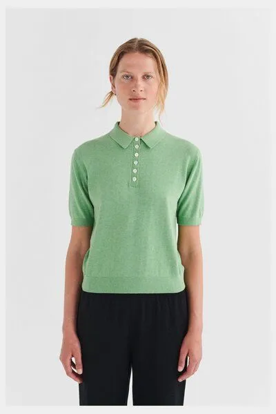 FUB FUB - Classic Polo, Grün (apple melange), – Produktbild 1 von 2