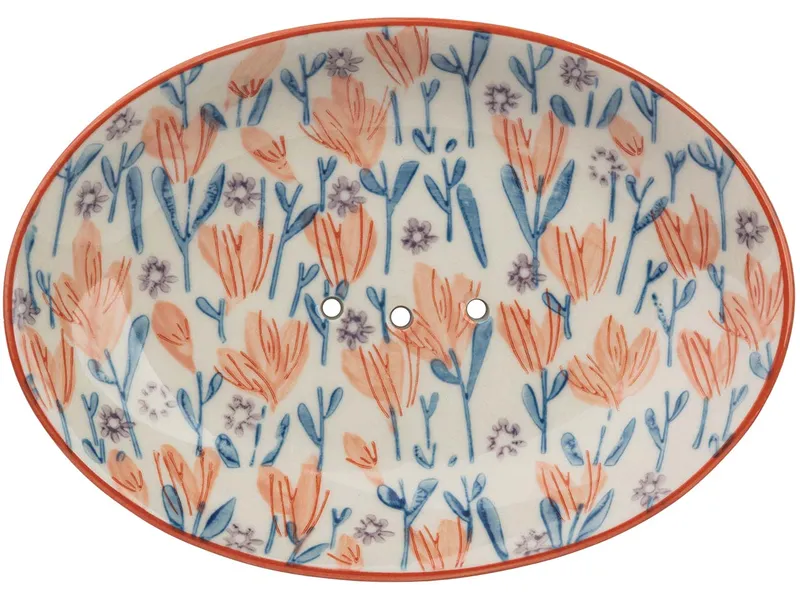 Tranquillo Tranquillo Seifenschale Douceur Florale, Blau, – Produktbild 3 von 6