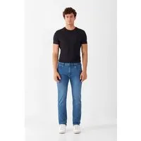 DAWN Herren Jeans DUSK Regular Straight DAWN Bio-Baumwolle, Medium blue, – Produktbild 2 von 8