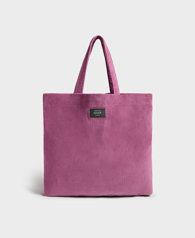 WOUF Wouf Corduroy Collection Tote Bag Mauve, Lilac, – Produktbild 1 von 1