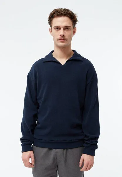 Givn Berlin Givn Berlin Sweater GBBELA aus recycelter Baumwolle mit Kragen, Blue, – Produktbild 1 von 4