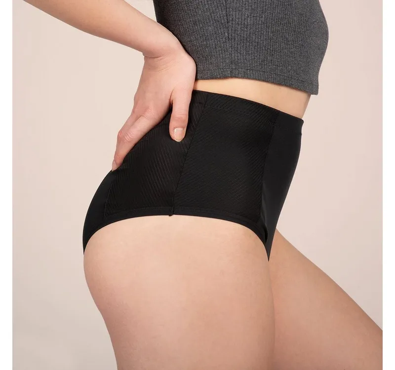 Taynie Taynie Inkontinenzslip Highwaist ultra Inkontinenzunterwäsche / Inkontinenzslip aus Bio Baumwolle, Schwarz, – Produktbild 4 von 5