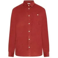 KnowledgeCotton Apparel KnowledgeCotton Apparel Cord Hemd - Baby cord custom fit shirt - aus Bio-Baumwolle, Rot (fired brick), – Produktbild 2 von 4
