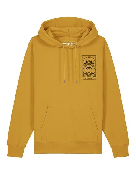 watapparel watapparel Hoodie Unisex Tarot The Sun, Ochre, – Produktbild 2 von 3
