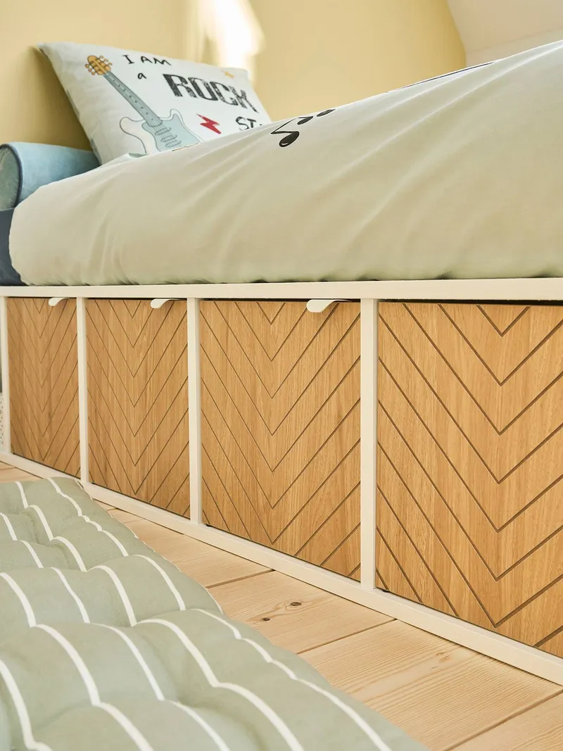 Vertbaudet Tür für Kinderzimmer Regal CHEVRONS, Braun, – Produktbild 3 von 4