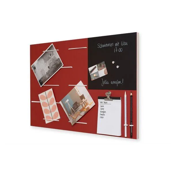 klotzaufklotz klotzaufklotz Memoboard Linoleum, Rot, – Produktbild 4 von 4