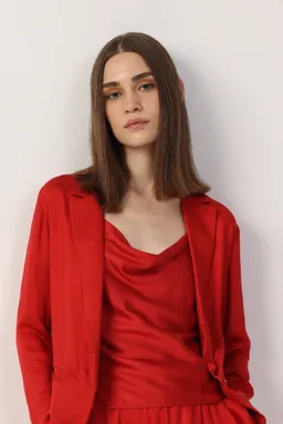 Neu Nomads Neu Nomads Damen vegan Top Camisole Cowl Neck Rot – Produktbild 1 von 1