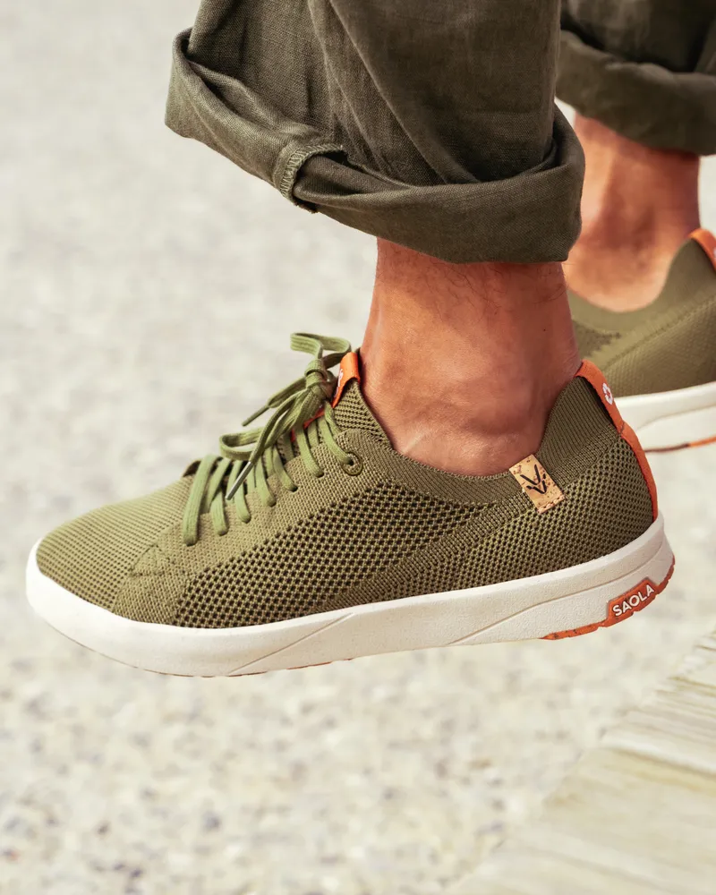 SAOLA SAOLA Herren vegan Sneaker Herren Cannon Knit 2.0 Olive, Olivgrün, – Produktbild 2 von 2