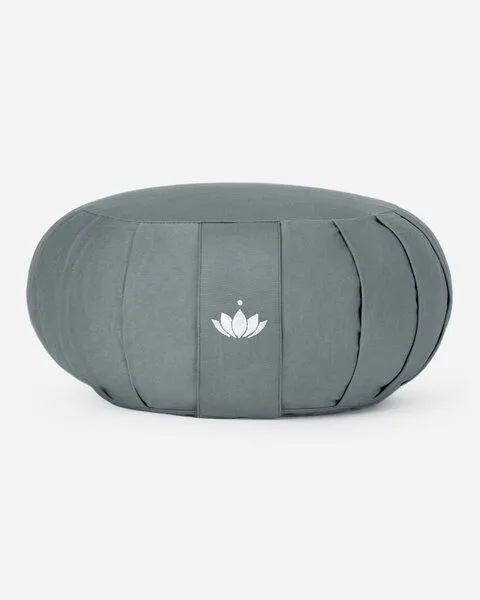 Lotuscrafts Lotuscrafts Zafu Meditationskissen Zen - Sitzhöhe 15cm - GOTS Zertifiziert, Balsam green, – Produktbild 3 von 4