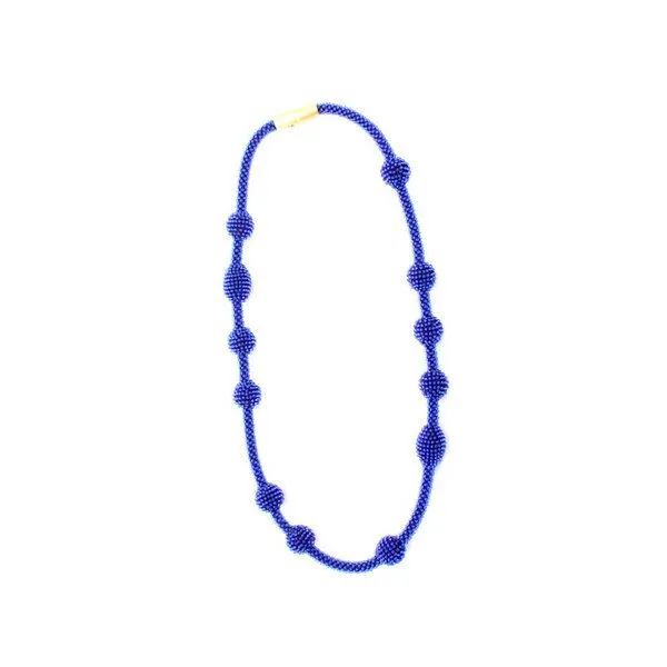 Sakiba Sakiba Kette lang/Dreifacharmband Morse ”Liebe”, Blueberry, – Produktbild 1 von 4