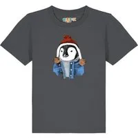 watabout kids watabout.kids T-Shirt Kinder Pinguin, Anthracite, – Produktbild 1 von 1