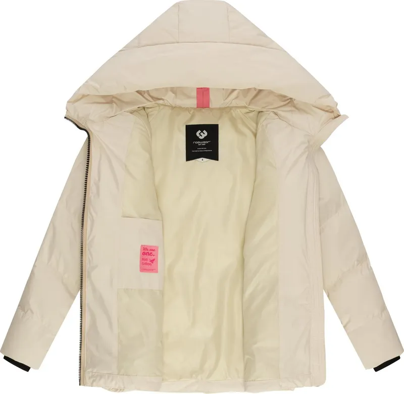 ragwear ragwear Steppjacke Cessi Wasserdichte Damen Winterjacke mit großer Kapuze, Braun, – Produktbild 1 von 5
