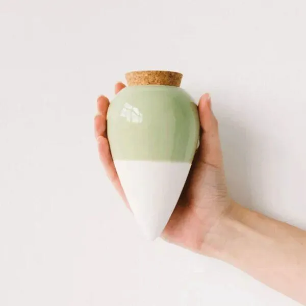 Pepin Pepin Wasserspender Olla aus Ton, Grün, – Produktbild 1 von 4