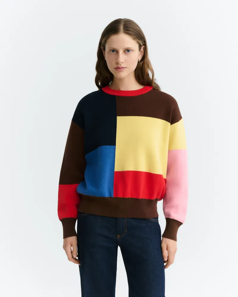 thinking mu thinking mu Strickpullover Colors Damen, Multicolor, – Produktbild 1 von 5