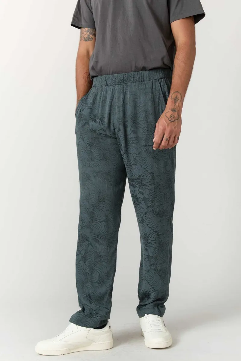 Yahmo Yahmo Herren vegan Hose Walter Eclipse, Teal, – Produktbild 2 von 2
