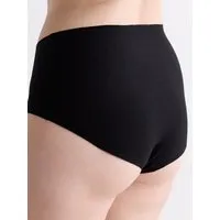 erlich textil erlich textil Casual Cotton High Waist Slip aus Bio-Baumwolle, made in Europe, Schwarz, – Produktbild 1 von 2