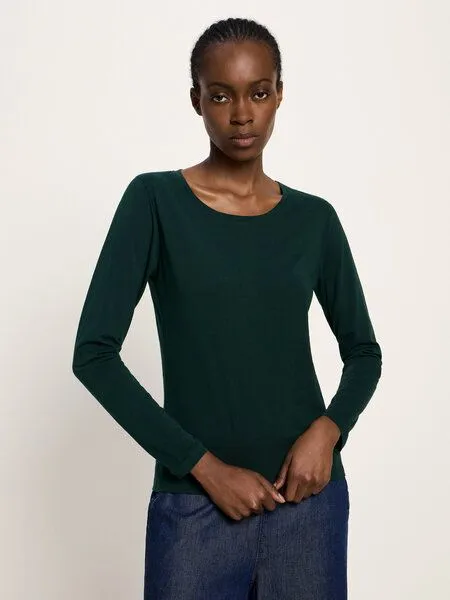 LANIUS LANIUS Langarmshirt (GOTS) aus Bio-Baumwolle, Forest, – Produktbild 1 von 4