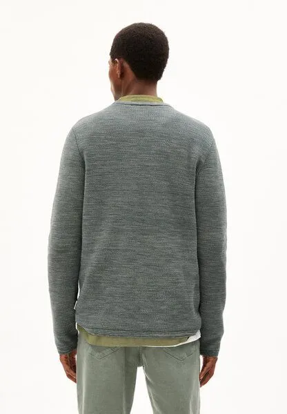 ARMEDANGELS ARMEDANGELS TOLAA Herren Pullover aus Bio-Baumwolle, Space steel-grey green, – Produktbild 2 von 4