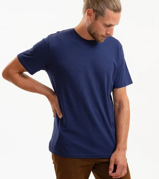 Gary Mash GARY MASH Basic Herrenshirt aus TENCEL Modal Mix, Dunkelblau, – Produktbild 2 von 4