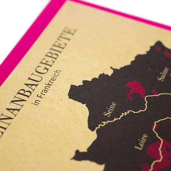 Bow & Hummingbird Bow & Hummingbird Grußkarte Weinanbau in Frankreich – Produktbild 2 von 3