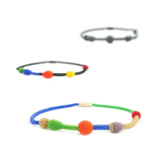 Sakiba Sakiba Collier Fridi, Schwarz-bunt, – Produktbild 2 von 4