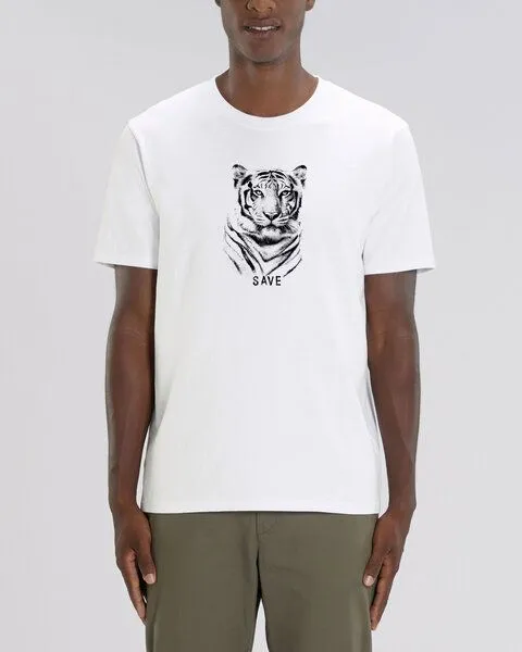 Human Family Human Family Bio Herren Rundhals T-Shirt "Spark - Tiger" – Produktbild 2 von 2