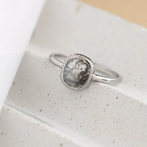 Eppi Eppi Ring mit Salt and Pepper Diamanten Esther, Gelb, – Produktbild 3 von 4