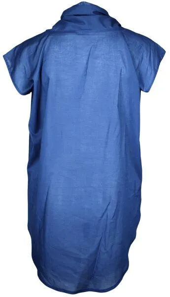FORMAT FORMAT TOAT Bluse, Blau, – Produktbild 3 von 4